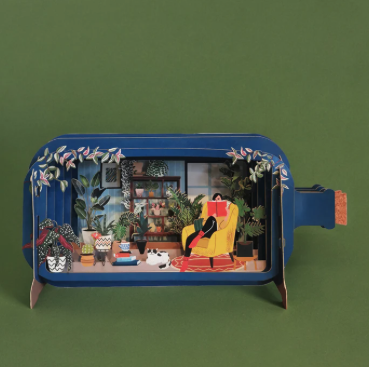 3d bottle cards cats & Plants - a wonderful keepsake - a bit more then just a card