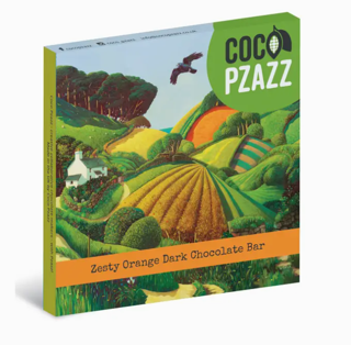 Coco Pzazz Smooth Chocolate bars. Quality chocolate and beautiful gift packaging. Vegan bars available, eco-friendly packaging. All Made in Wales