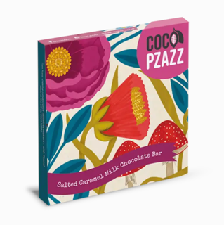 Coco Pzazz Smooth Chocolate bars. Quality chocolate and beautiful gift packaging. Vegan bars available, eco-friendly packaging. All Made in Wales