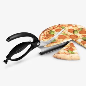 Dreamfarm Scizza. It’s a pizza cutter that perfectly slices any pizza, on any surface and can also be used to serve. Makes a great gift for pizza lovers, teenagers families and more