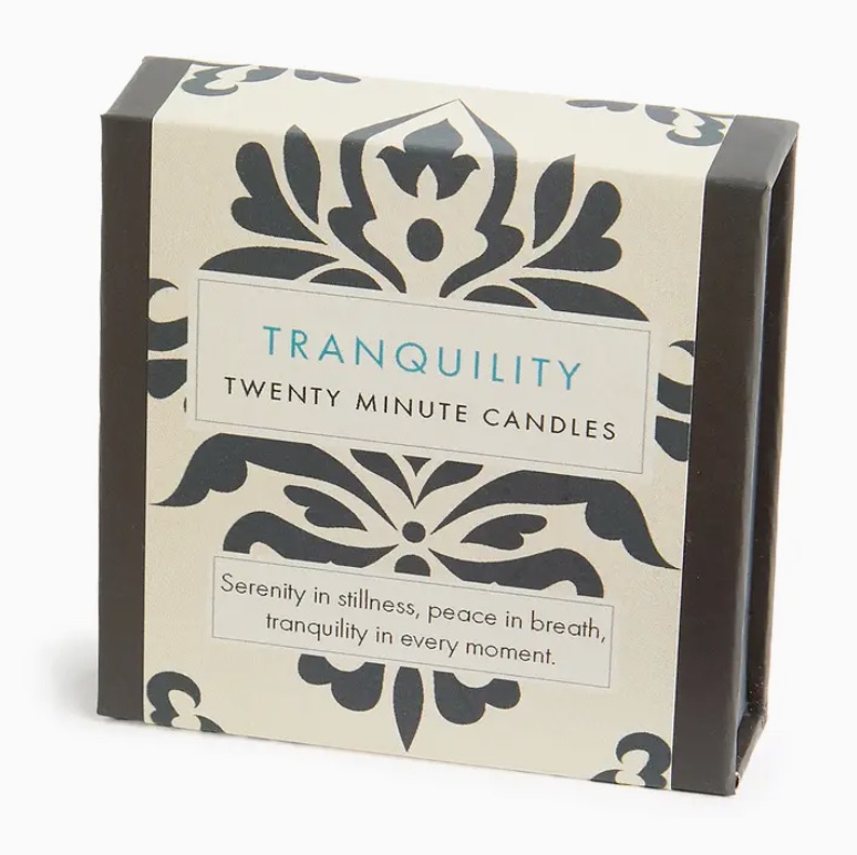 Twenty-minute-candles-Tranquilty. A thoughtful gift to support your loved one