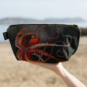 Octopus Cosmetic Bag by Dollyhotdogs. These are multipurpose bags and can be used for anything from a wash bag to a pencil case. Made in the United Kingdom