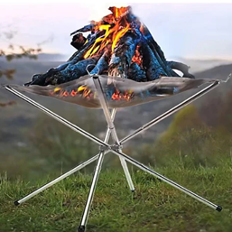 Collapsible Fire Pit, tiny & compact, but oh does it deliver. Quality materials means it will last. But perfectly small for your camping gear, whether just to warm fingers or cook jacket potatoes, this does the trick! Great for camping