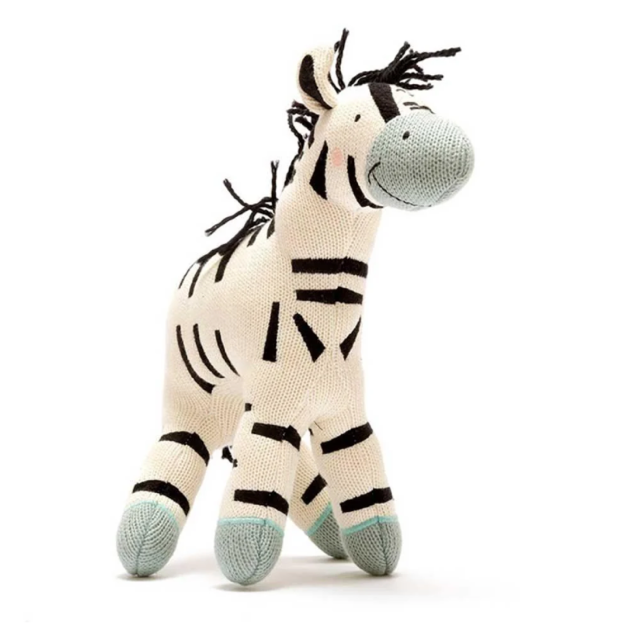 Organic zebra toy
