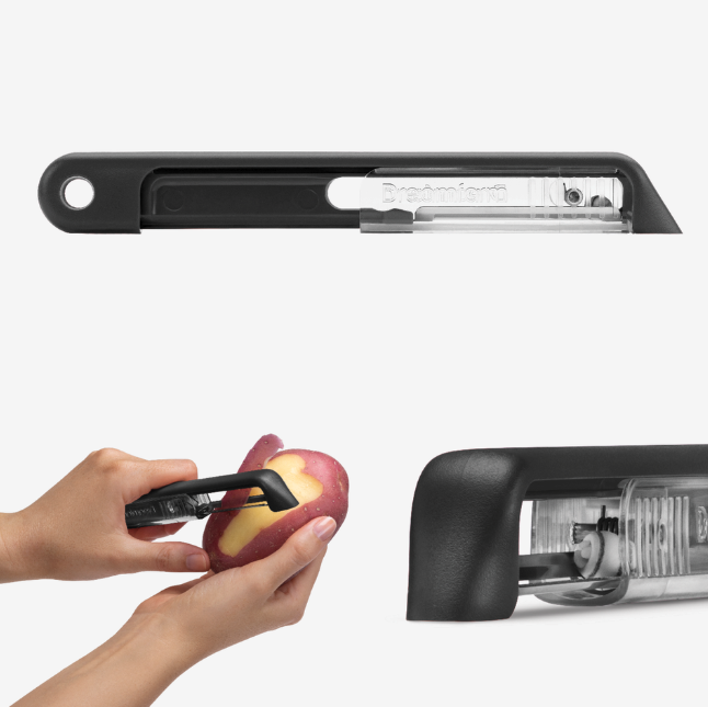 Dreamfarm - Sharple peeler. Sharple is a peeler that automatically sharpens itself every time its cover is opened or closed. A perfectly thoughtful gift