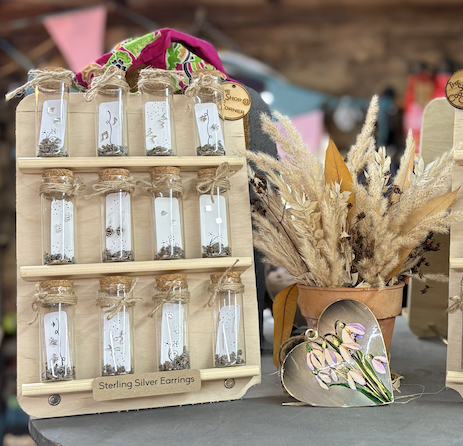 Silver Jewellery in a Keepsake Bottle